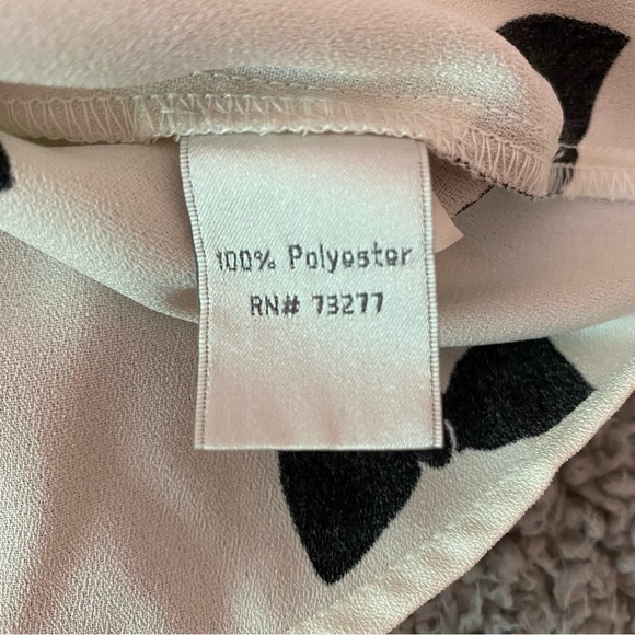 Lauren Conrad Blouse Black Bows Women Size Large - Picture 11 of 16